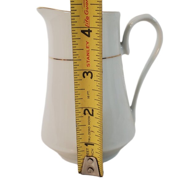 VTG Crown Ming Regent Collection Fine China 4 Teacups & Creamer Gold Trim Set - Picture 10 of 11